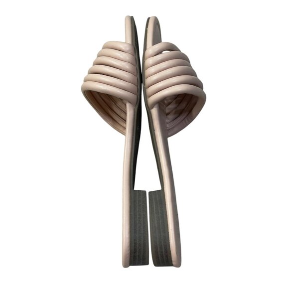 Loft Slide Sandal Pink Slip-on Size 8 Straps Low Block Heel - Picture 6 of 9